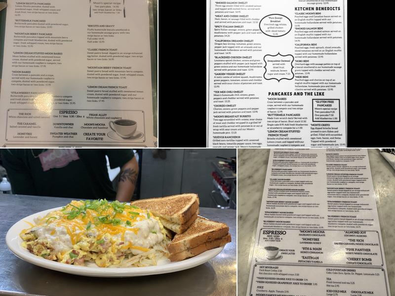 Moon's Kitchen Cafe Menu