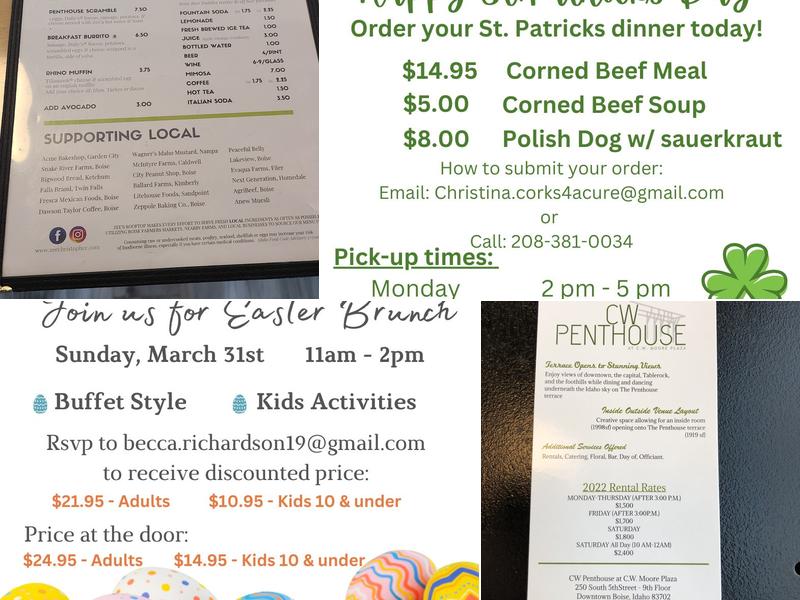Zee's Rooftop Menu