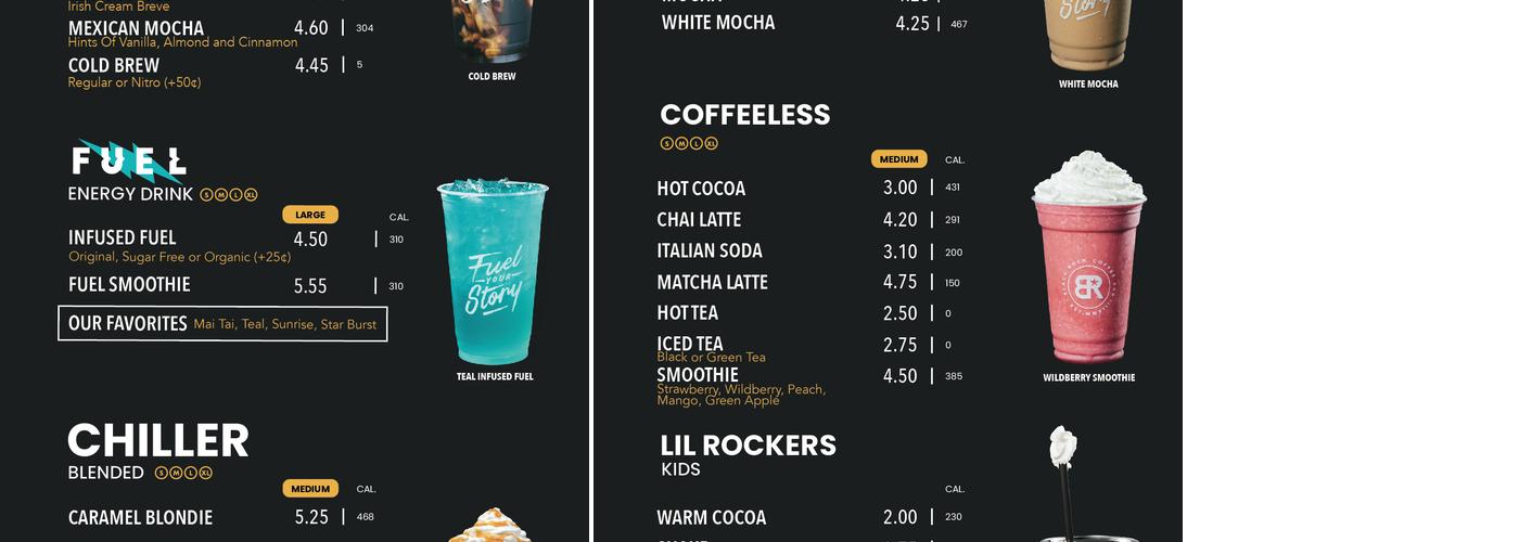 Black Rock Coffee Bar Menu
