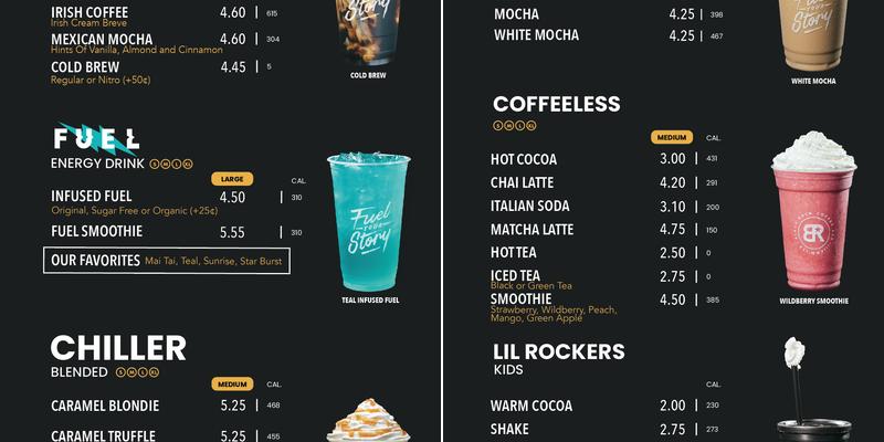 Black Rock Coffee Bar Menu