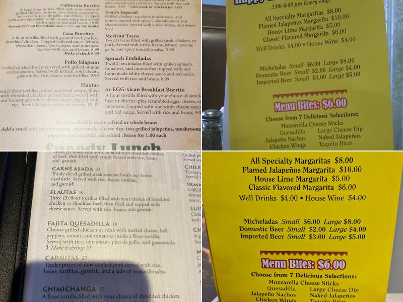 Jalapeños Bar & Grill Franklin Menu