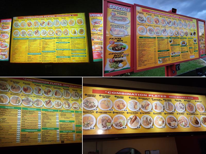 Los Betos Menu