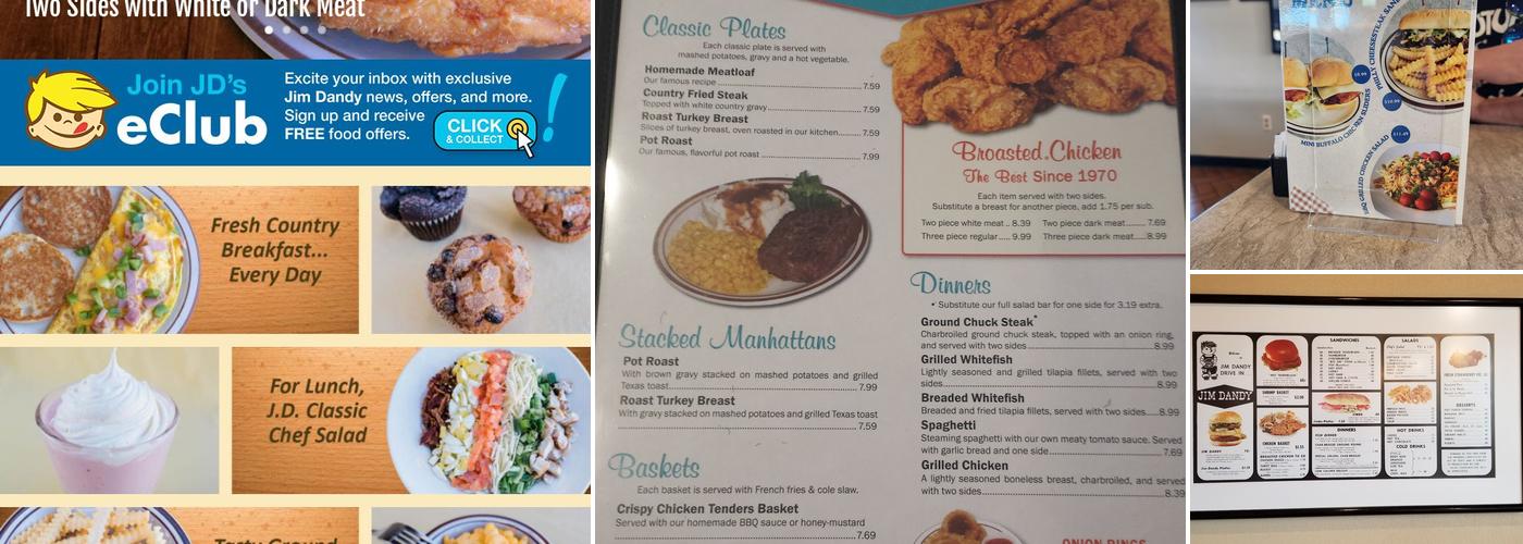 Jim Dandy Family Restaurant Menu