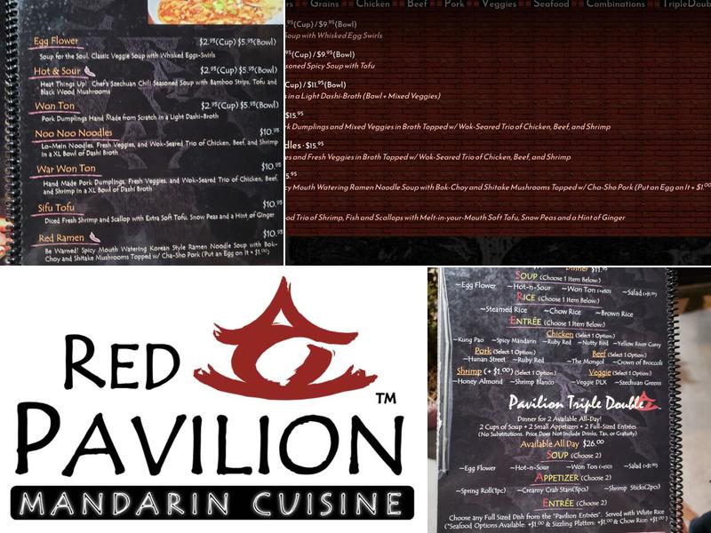Red Pavilion Mandarin Cuisine Menu