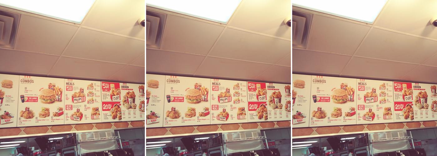 KFC Menu