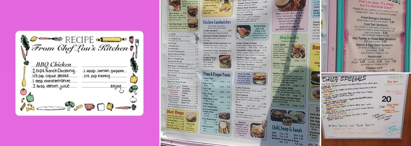 Westside Drive In Menu