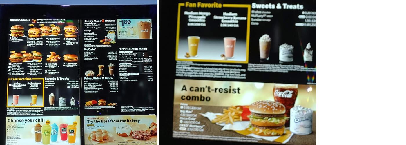 McDonald's Menu