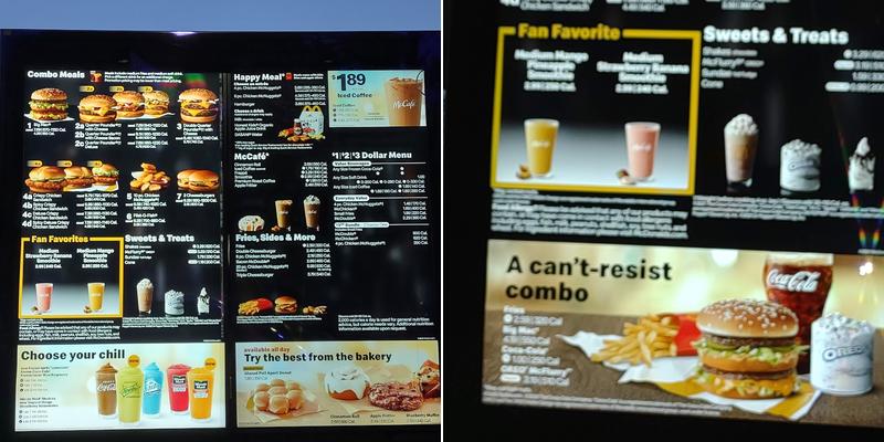 McDonald's Menu