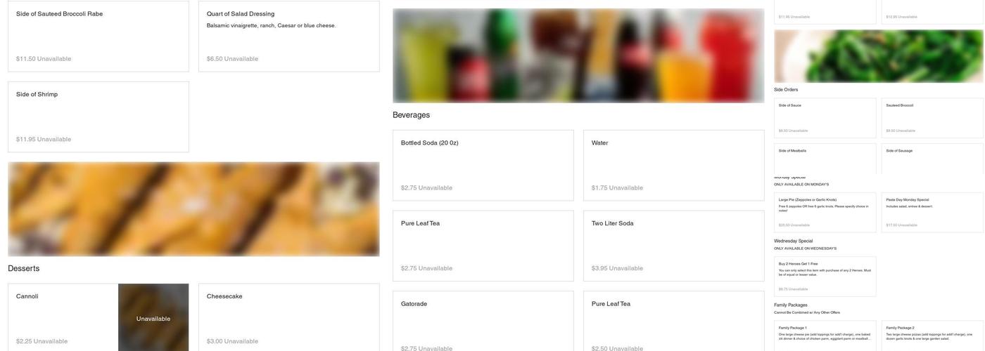 Crispino's Pizza Menu