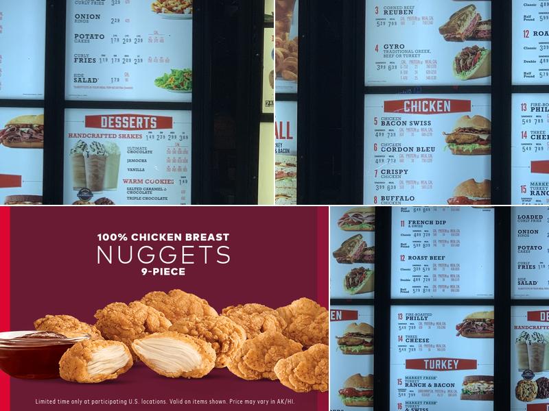Arby's Menu