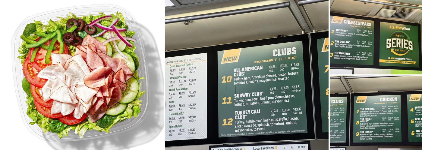 Subway Menu