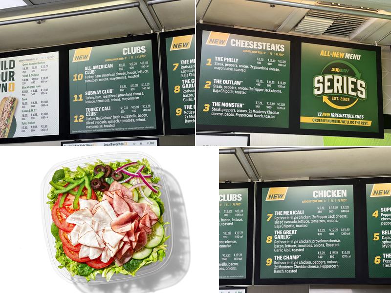 Subway Menu