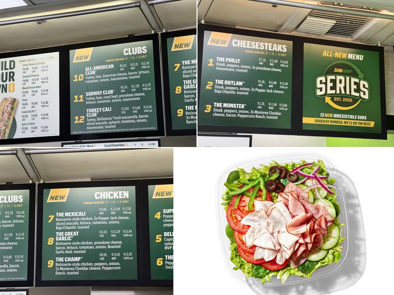 Subway Menu