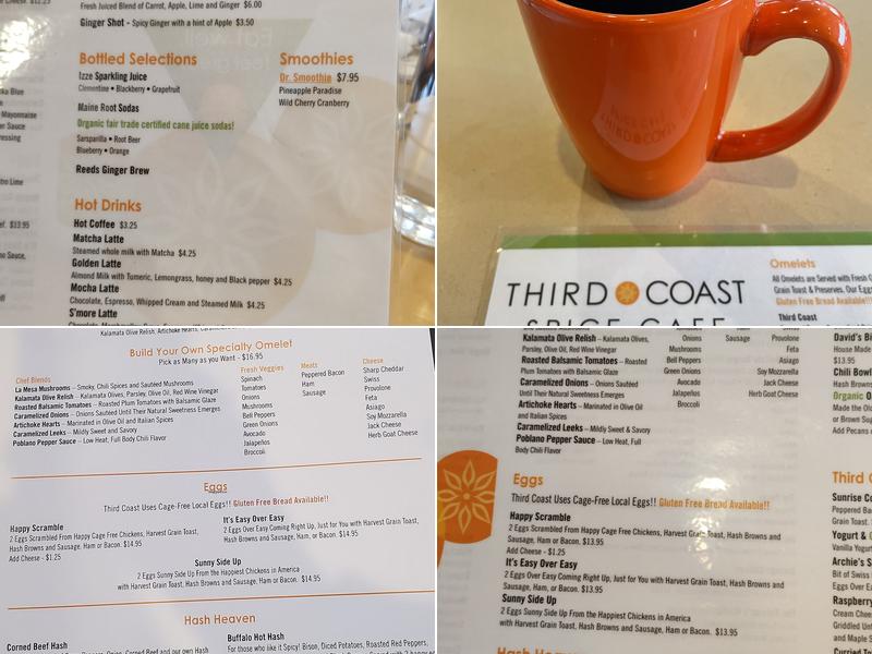 Third Coast Spice Cafe Menu