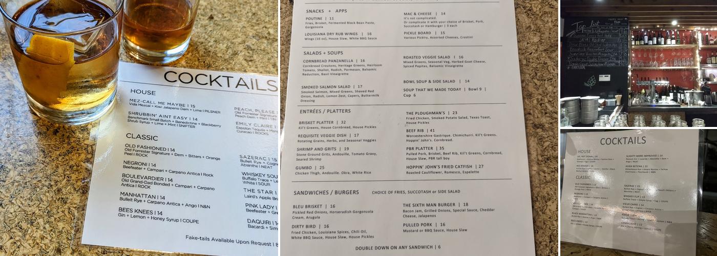 Saint Lawrence Gridiron Menu