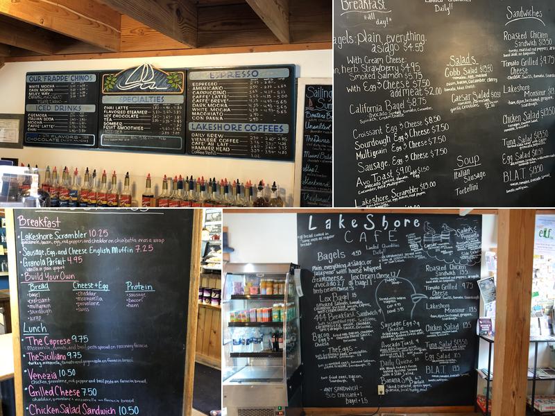 Lakeshore Cafe’ Menu
