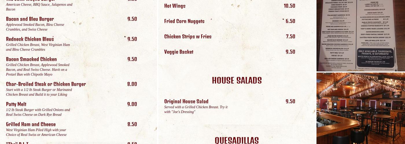Semento's Menu