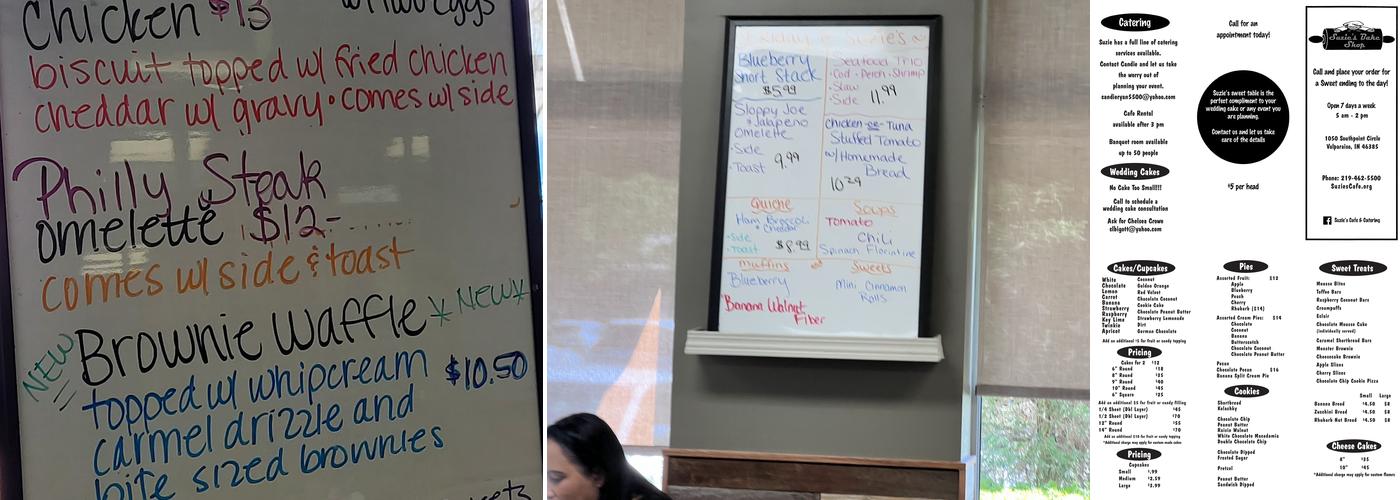 Suzie's Cafe & Catering Menu