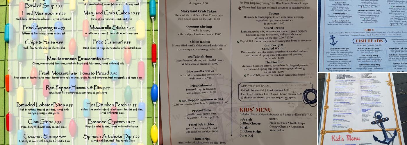 Bridges Waterside Grille Menu