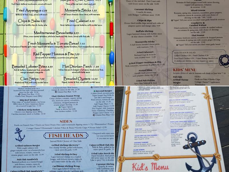 Bridges Waterside Grille Menu