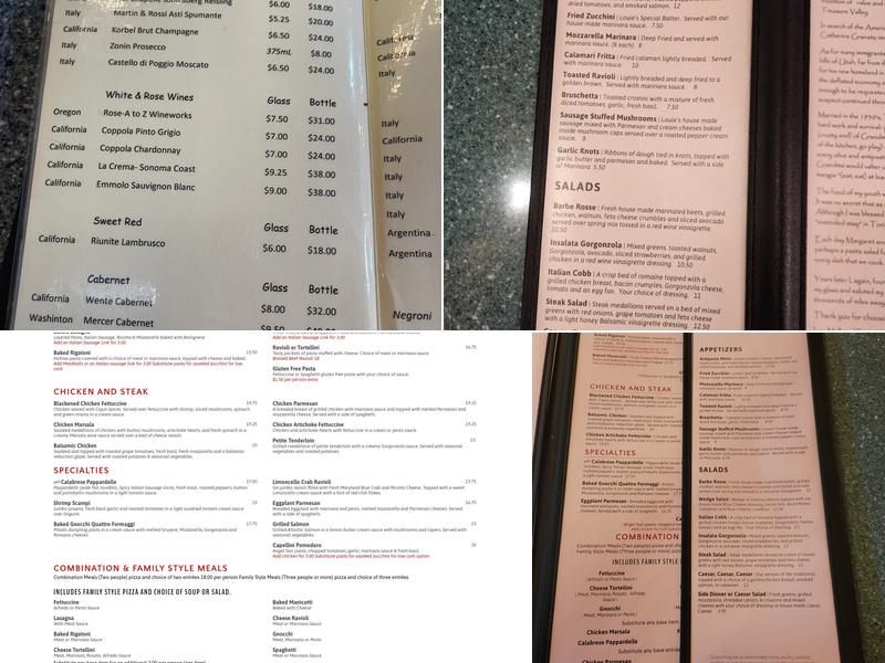 Louie's Pizza & Italian Restaurant Menu