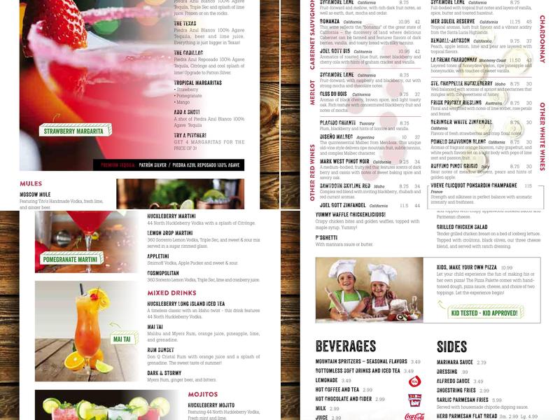 Smoky Mountain Pizzeria Grill Menu