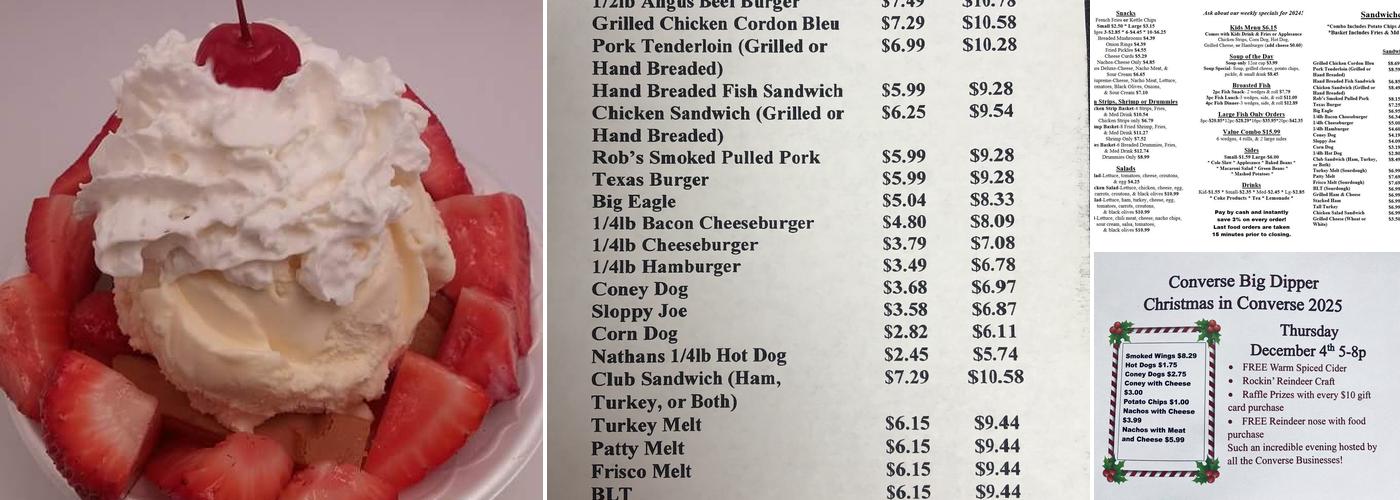 Converse Big Dipper Menu