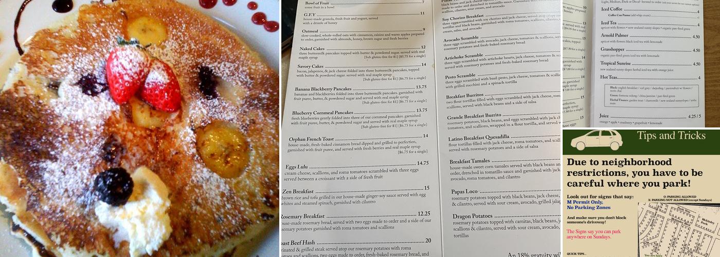 Orphan Menu