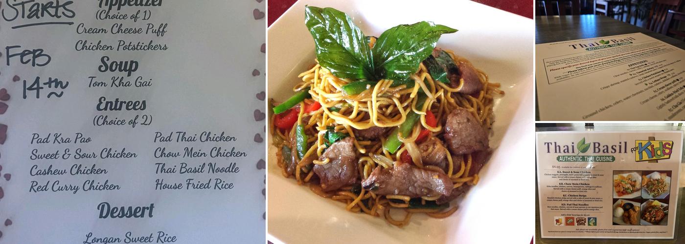 Thai Basil Menu