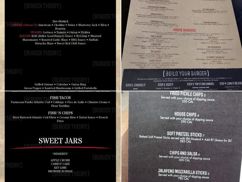 Burger Theory Nampa, Idaho Menu