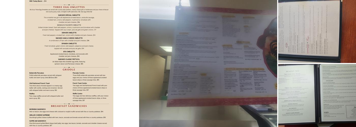 Sarom's Southern Kitchen Menu