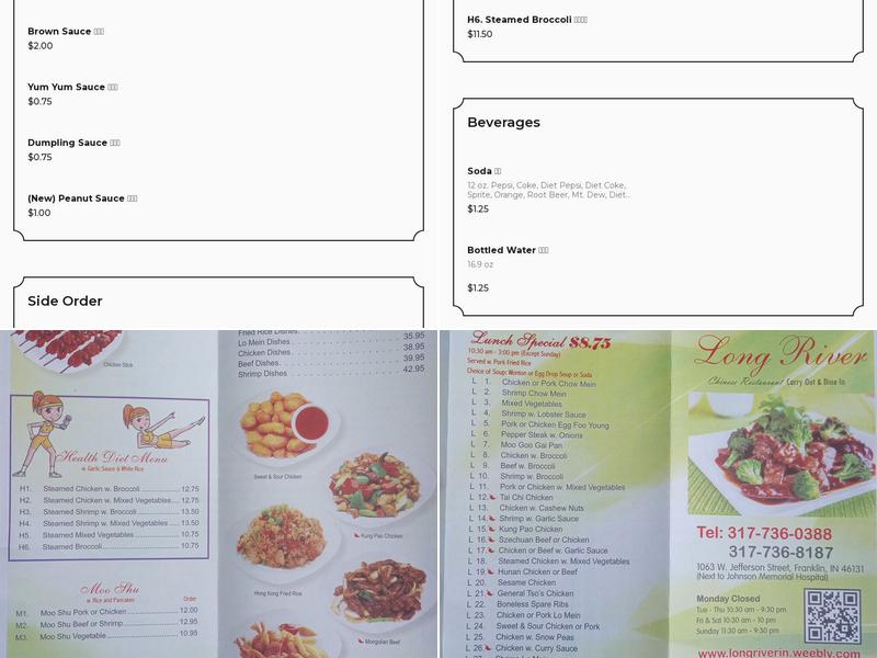 Long River Menu