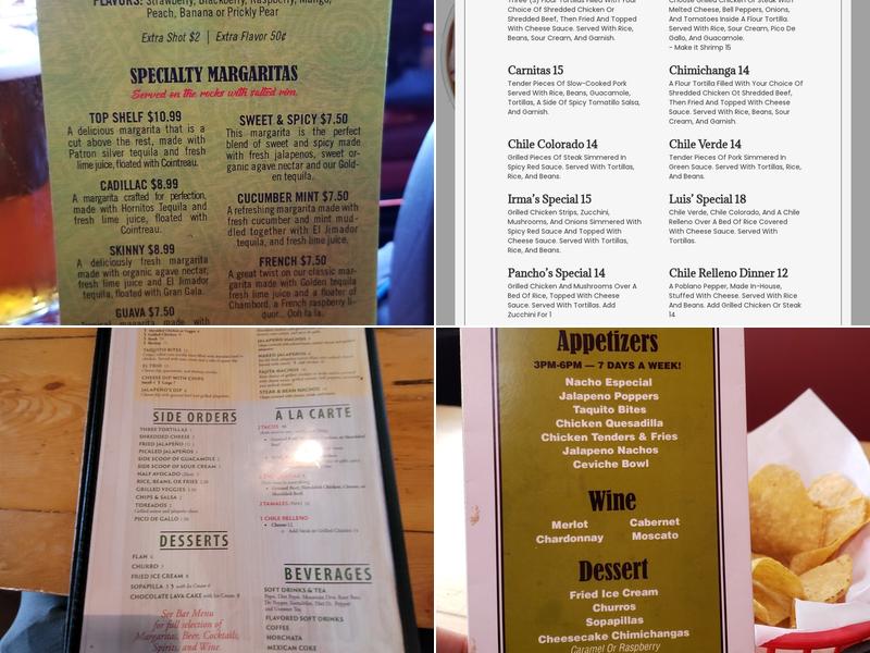 Jalapenos Bar And Grill Menu