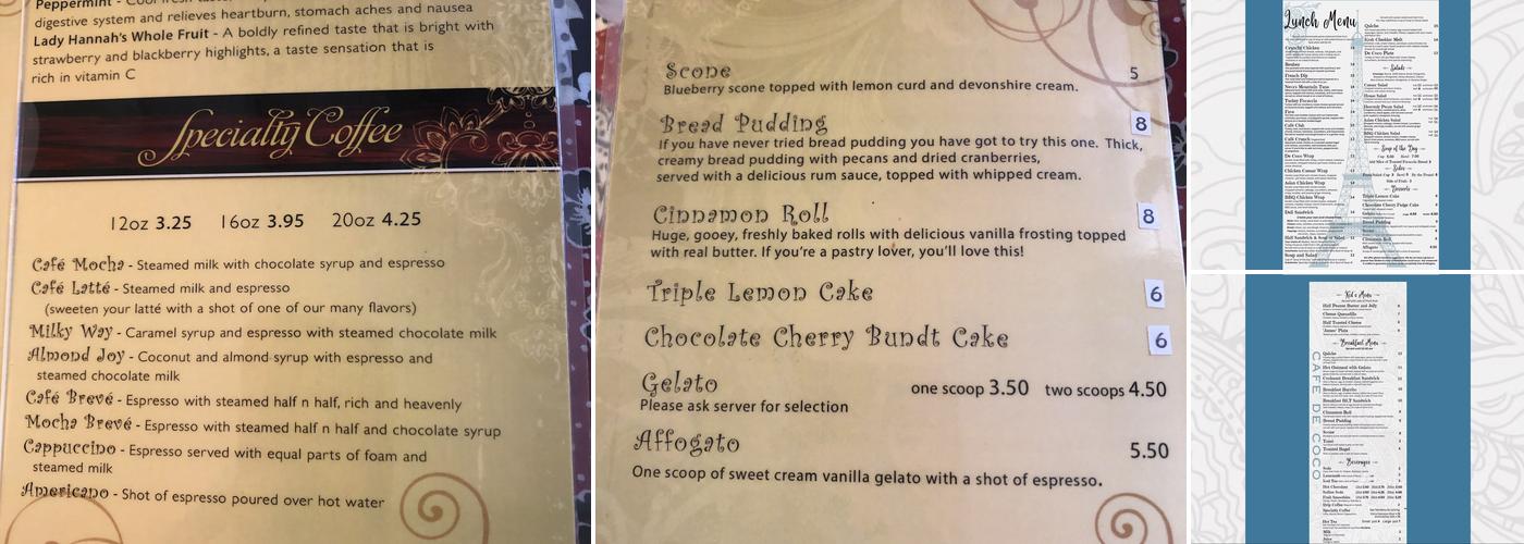 Café De Coco Menu
