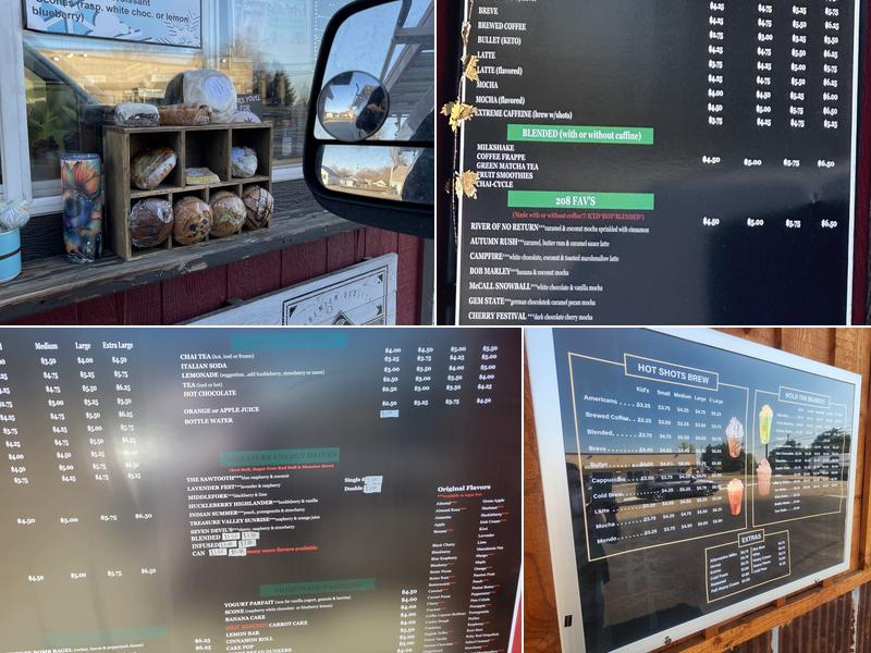 Hot Shots Brew Crew Menu