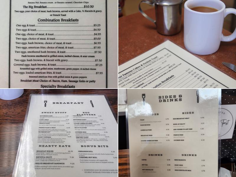 B & B Cafe Menu