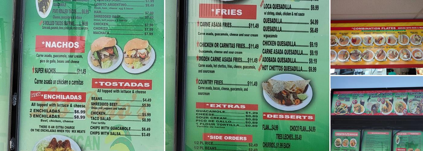 Los Betos Menu