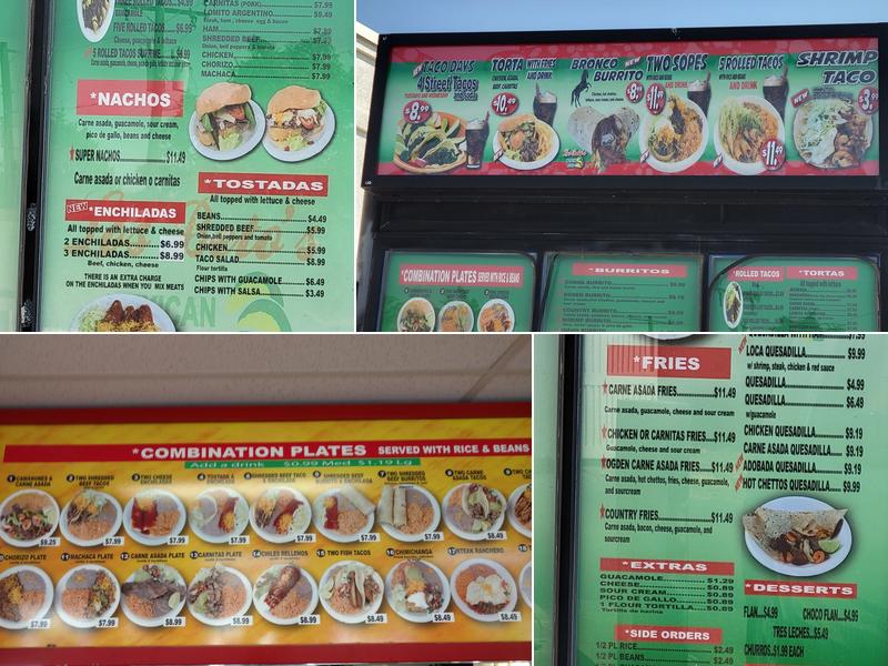 Los Betos Menu