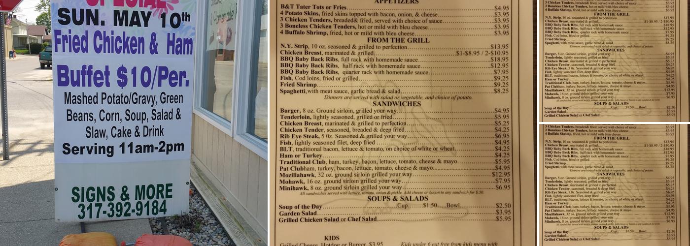 Waldron Restaurant Menu