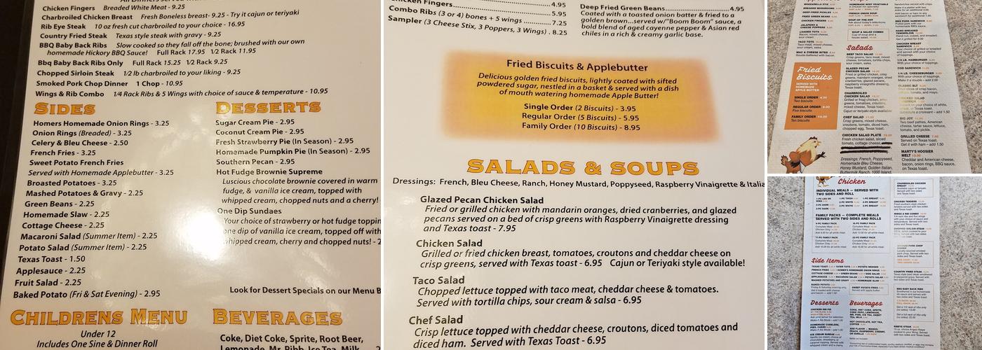 Chicken Inn Menu