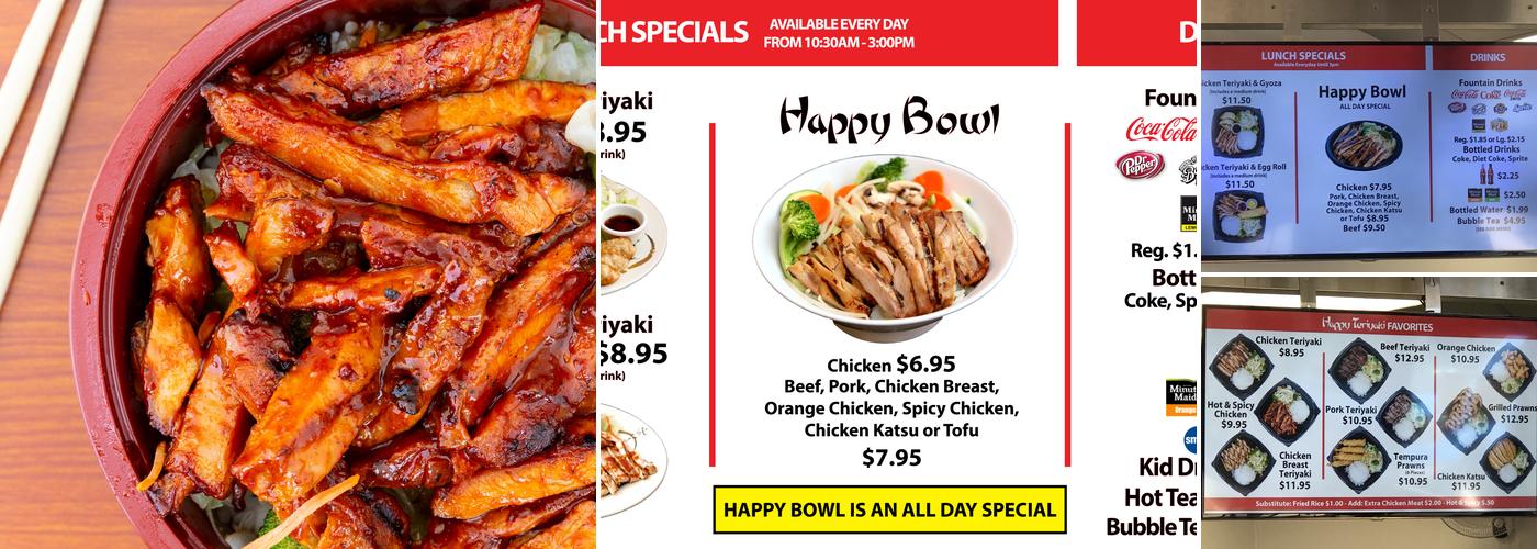 Happy Teriyaki -Nampa(Caldwell BL by Lowes) Menu