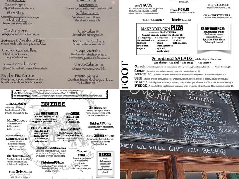 Barefoot Peddler Menu