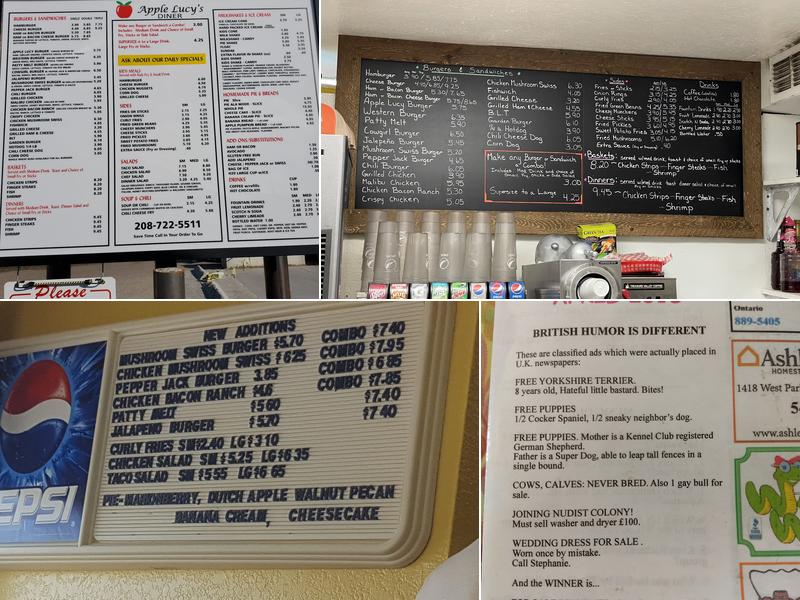 Apple Lucy's Menu