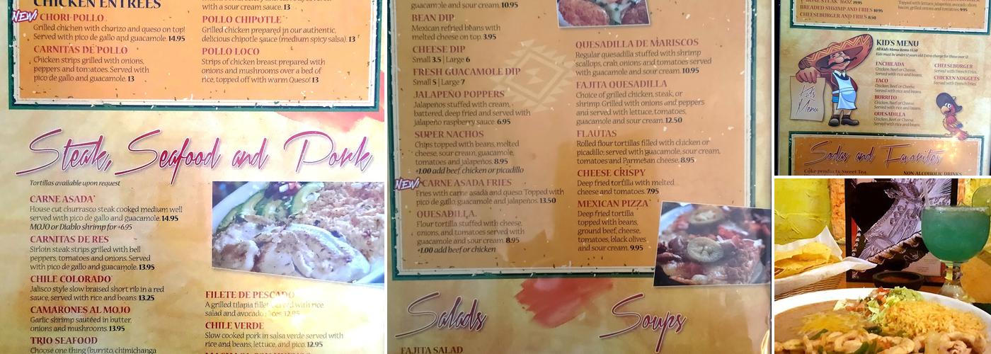Ay Jalisco Menu