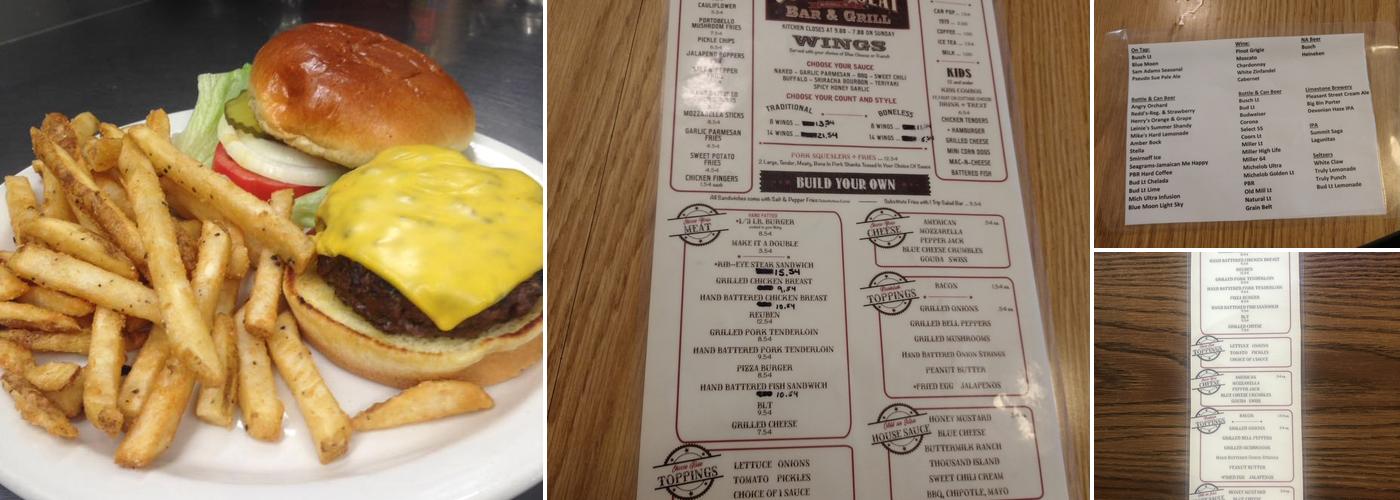 Old County Seat Menu