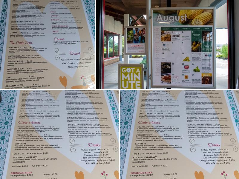 Heartland Cafe and Deli Menu