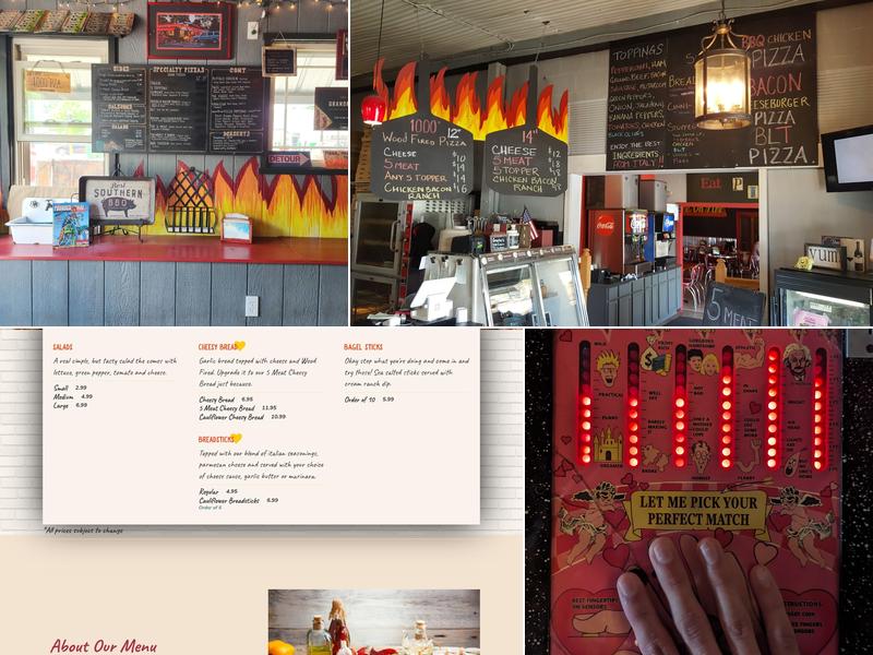 1000° Wood Fired Pizza Menu