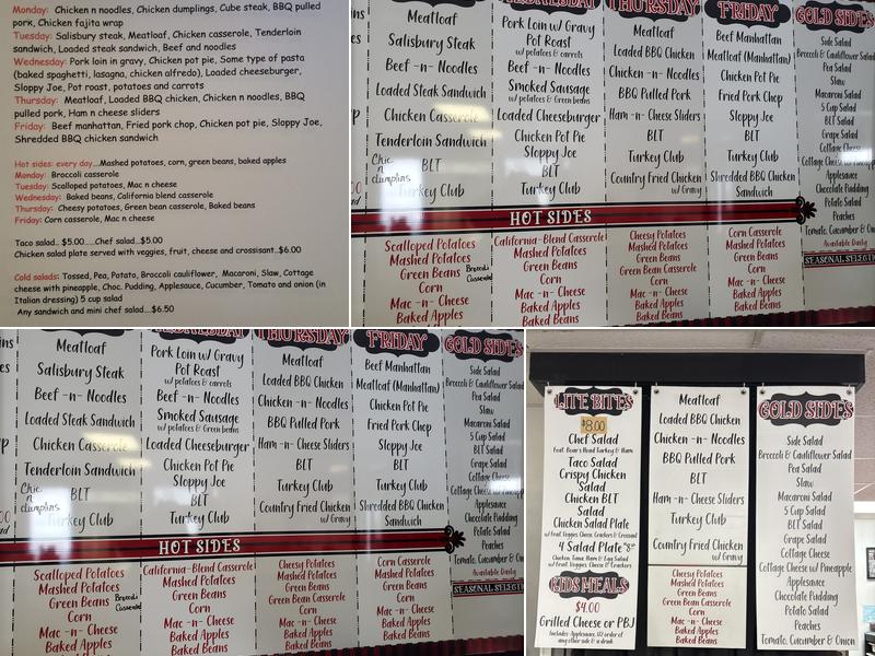Temptations Menu