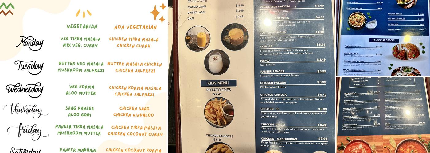 Himalayan Flavor-Pocatello Menu