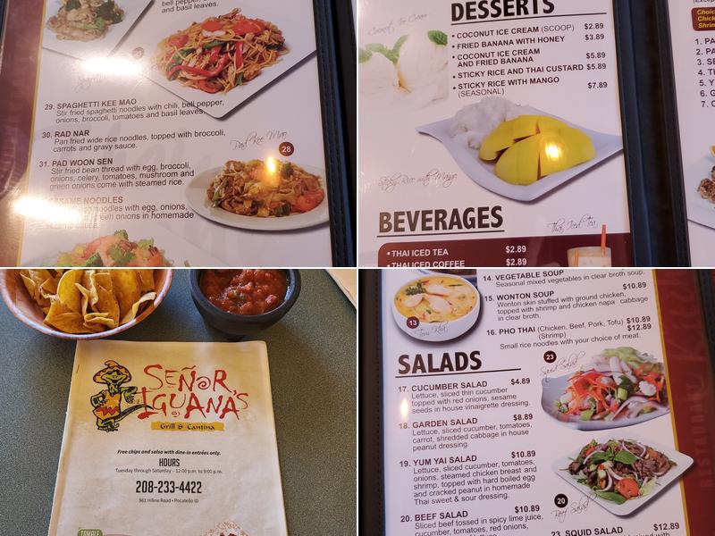 Thai kitchen Restaurant Menu